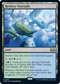 Restless Vinestalk - Wilds of Eldraine - Magic: The Gathering card