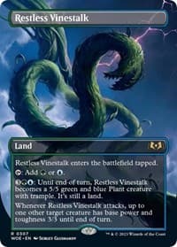 Restless Vinestalk (Borderless) - Wilds of Eldraine - Magic: The Gathering card