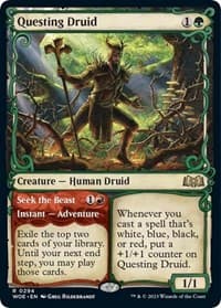 Questing Druid (Showcase) - Wilds of Eldraine - Magic: The Gathering card