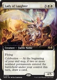 Lady of Laughter (Extended Art) - Wilds of Eldraine - Magic: The Gathering card