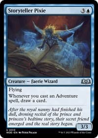 Storyteller Pixie - Wilds of Eldraine - Magic: The Gathering card