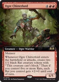 Ogre Chitterlord (Extended Art) - Wilds of Eldraine - Magic: The Gathering card