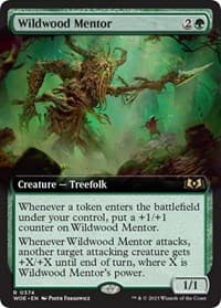 Wildwood Mentor (Extended Art) - Wilds of Eldraine - Magic: The Gathering card