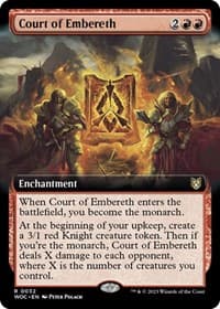 Court of Embereth (Extended Art) - Commander: Wilds of Eldraine - Magic: The Gathering card