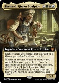 Brenard, Ginger Sculptor (Extended Art) - Commander: Wilds of Eldraine - Magic: The Gathering card