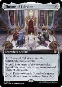 Throne of Eldraine (Extended Art) - Commander: Wilds of Eldraine - Magic: The Gathering card