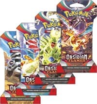 Obsidian Flames Sleeved Booster Pack Art Bundle [Set of 4] - SV03: Obsidian Flames - Pokemon card