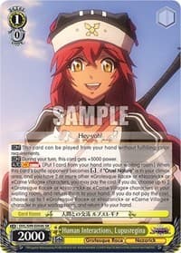 Human Interactions, Lupusregina (SR) - Nazarick: Tomb of the Undead Vol.2 - Weiss Schwarz card