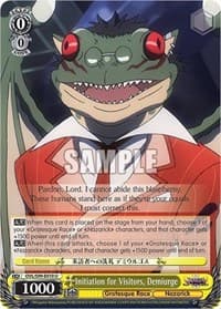 Initiation for Visitors, Demiurge - Nazarick: Tomb of the Undead Vol.2 - Weiss Schwarz card