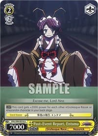 Post-Event Report, Entoma - Nazarick: Tomb of the Undead Vol.2 - Weiss Schwarz card