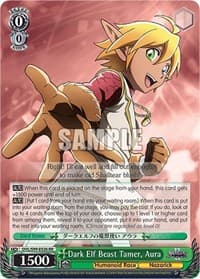 Dark Elf Beast Tamer, Aura - Nazarick: Tomb of the Undead Vol.2 - Weiss Schwarz card