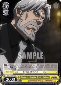 Fists to Strike Evil, Sebas - Nazarick: Tomb of the Undead Vol.2 - Weiss Schwarz card