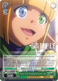 Throne of the Founding Declaration, Mare - Nazarick: Tomb of the Undead Vol.2 - Weiss Schwarz card