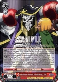 Sentiments Toward Subordinates, Ainz - Nazarick: Tomb of the Undead Vol.2 - Weiss Schwarz card
