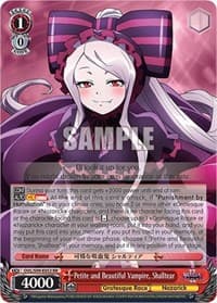 Petite and Beautiful Vampire, Shalltear - Nazarick: Tomb of the Undead Vol.2 - Weiss Schwarz card