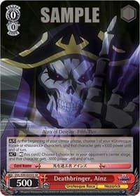Deathbringer, Ainz (SR) - Nazarick: Tomb of the Undead Vol.2 - Weiss Schwarz card
