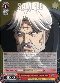 The Founding of the Sorcerer Kingdom, Sebas - Nazarick: Tomb of the Undead Vol.2 - Weiss Schwarz card