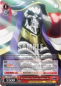 The Founding of the Sorcerer Kingdom, Ainz - Nazarick: Tomb of the Undead Vol.2 - Weiss Schwarz card