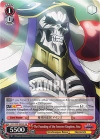 The Founding of the Sorcerer Kingdom, Ainz (SR) - Nazarick: Tomb of the Undead Vol.2 - Weiss Schwarz card