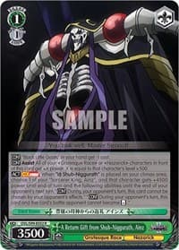 A Return Gift from Shub-Niggurath, Ainz - Nazarick: Tomb of the Undead Vol.2 - Weiss Schwarz card