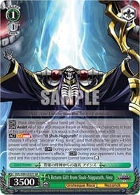 A Return Gift from Shub-Niggurath, Ainz (SR) - Nazarick: Tomb of the Undead Vol.2 - Weiss Schwarz card