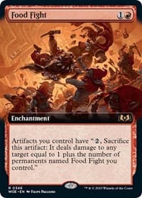 Food Fight (Extended Art) - Wilds of Eldraine - Magic: The Gathering card