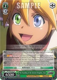 The Founding of the Sorcerer Kingdom, Aura - Nazarick: Tomb of the Undead Vol.2 - Weiss Schwarz card