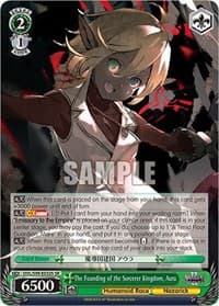 The Founding of the Sorcerer Kingdom, Aura (SR) - Nazarick: Tomb of the Undead Vol.2 - Weiss Schwarz card