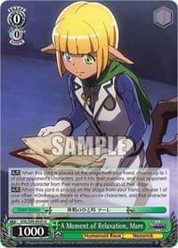 A Moment of Relaxation, Mare - Nazarick: Tomb of the Undead Vol.2 - Weiss Schwarz card
