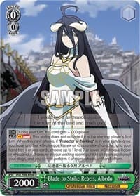 Blade to Strike Rebels, Albedo - Nazarick: Tomb of the Undead Vol.2 - Weiss Schwarz card