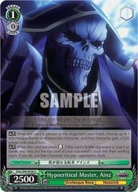 Hypocritical Master, Ainz - Nazarick: Tomb of the Undead Vol.2 - Weiss Schwarz card