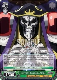 Fervent Excuse, Ainz - Nazarick: Tomb of the Undead Vol.2 - Weiss Schwarz card
