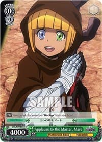 Applause to the Master, Mare - Nazarick: Tomb of the Undead Vol.2 - Weiss Schwarz card