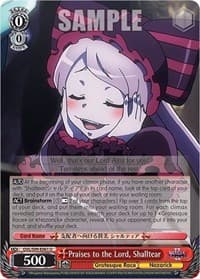 Praises to the Lord, Shalltear - Nazarick: Tomb of the Undead Vol.2 - Weiss Schwarz card