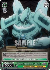 Delayed Realization, Cocytus - Nazarick: Tomb of the Undead Vol.2 - Weiss Schwarz card