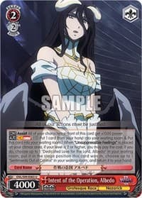 Intent of the Operation, Albedo - Nazarick: Tomb of the Undead Vol.2 - Weiss Schwarz card