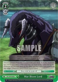 War Bicon Lord - Nazarick: Tomb of the Undead Vol.2 - Weiss Schwarz card