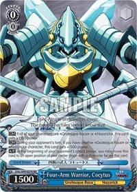 Four-Arm Warrior, Cocytus - Nazarick: Tomb of the Undead Vol.2 - Weiss Schwarz card