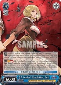 A Leader's Resolution, Enri (SR) - Nazarick: Tomb of the Undead Vol.2 - Weiss Schwarz card