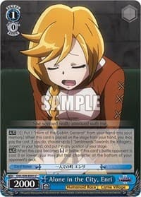 Alone in the City, Enri - Nazarick: Tomb of the Undead Vol.2 - Weiss Schwarz card