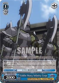Goblin Heavy Infantry Corps - Nazarick: Tomb of the Undead Vol.2 - Weiss Schwarz card