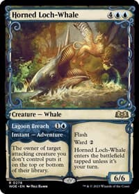 Horned Loch-Whale (Showcase) - Wilds of Eldraine - Magic: The Gathering card