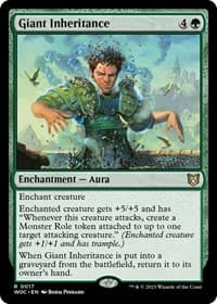 Giant Inheritance - Commander: Wilds of Eldraine - Magic: The Gathering card
