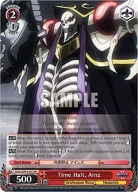 Time Halt, Ainz - Nazarick: Tomb of the Undead Vol.2 - Weiss Schwarz card