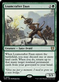Loamcrafter Faun - Commander: Wilds of Eldraine - Magic: The Gathering card