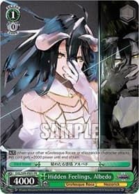 Hidden Feelings, Albedo - Nazarick: Tomb of the Undead Vol.2 - Weiss Schwarz card