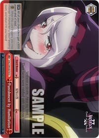 Punishment by Humiliation - Nazarick: Tomb of the Undead Vol.2 - Weiss Schwarz card