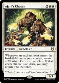 Ajani's Chosen - Commander: Wilds of Eldraine - Magic: The Gathering card
