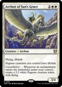 Archon of Sun's Grace - Commander: Wilds of Eldraine - Magic: The Gathering card
