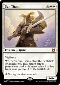 Sun Titan - Commander: Wilds of Eldraine - Magic: The Gathering card